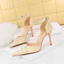 Decolte Scarpe Donna Beige Oro