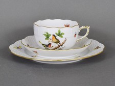 Herend Rothschild tazza da tè UT piatto uccello tazza da tè porcellana porcellana N5