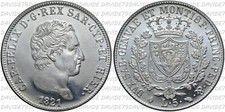 04149] REGNO DI SARDEGNA - CARLO FELICE - 5 LIRE 1821 TORINO - RICONIO