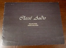 CLASSE AUDIO - Depliant - Amplificatori/Preamplificatori  - In Inglese Pag 8