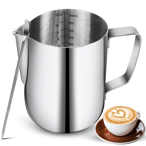 Bricco latte 350ml acciaio - bricco,