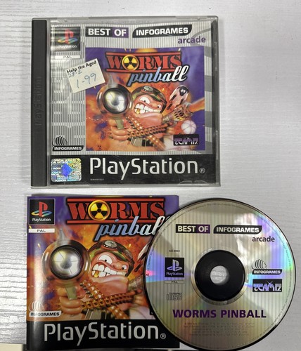 Worms pinball ps1 - black, label