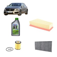 Kit tagliando + 6 Litri olio Mobil1  5W30 per Mercedes Classe A W176 200 Benzina