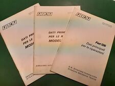 FIAT  MANUALE PER RIPARAZIONI FIAT 126 127 132 lotto 3pz assistenza tecnica