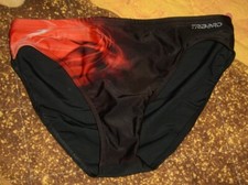 MARE SLIP COSTUME DA BAGNO UOMO RAGAZZO TRIBORD NERO ROSSO TAGLIA M - EU 44