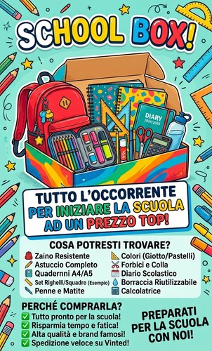School box con tutto - box,