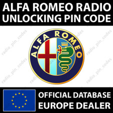 PIN RADIO ALFA ROMEO CODICE 932 937 939 940 955 VP2 BOSCH BLAUPUNKT CONTINENTAL