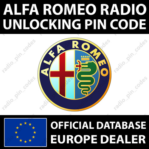 Pin radio alfa romeo codice - pin,