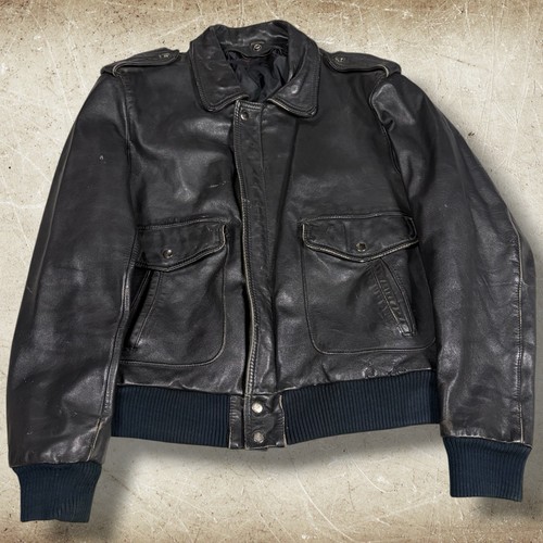 Giubbotto bomber pelle vintage