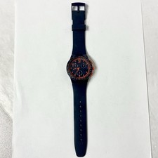 Orologio da polso cronografo Swatch blu arancione SR936SW testato