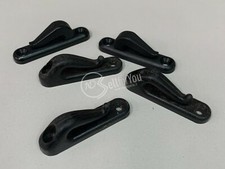 Conf. 5 gancetti semichiusi in nylon 0937 colore nero accessori nautica 