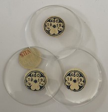 NEUF 1 VERRE MINERAL DE MONTRE GOUSSET REGULATEUR 450 DE DIAMETRE @ POCKET WATCH