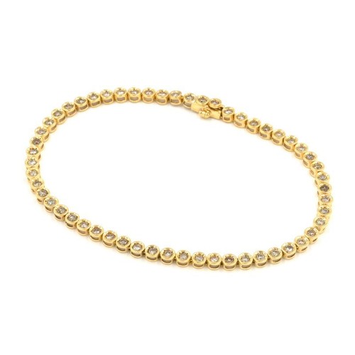 Bracciale tennis con diamanti