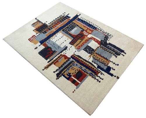Tappeto 100 lana multicolore - lana,