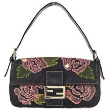 Borsa a mano Fendi blu navy
