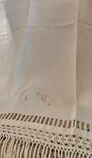 Antico Asciugamano Lino Bianco