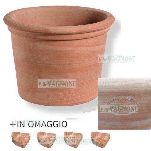Vaso cilindro bordato - , liscio