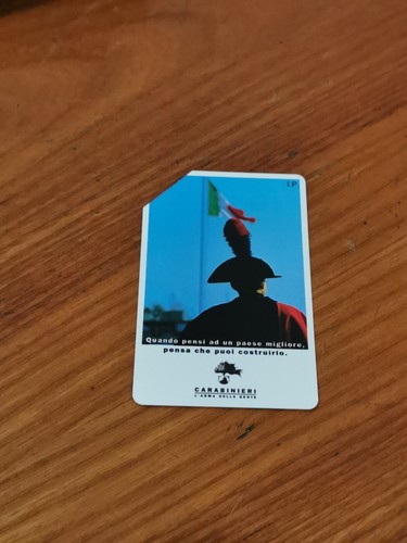 Scheda telefonica carabinieri - scheda,