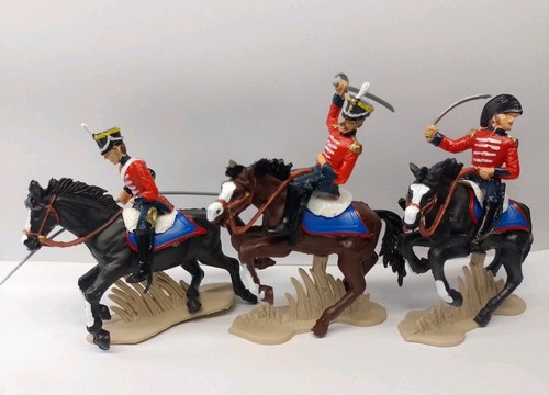 British cavalry britains - x3,