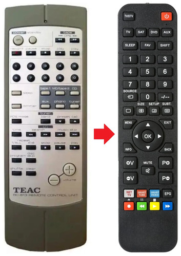 Telecomando adatto per teac - telecomando,