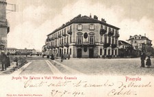 PINEROLO, Torino - Via Saluzzo e Viale Vittorio Emanuele - VG - i017