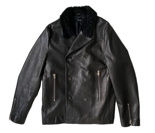 Caban cuir col agneau - en,