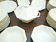 Servizio Piatti da Tavola Maria ROSENTHAL 42 pezzi in Porcellana Bianca anni 70