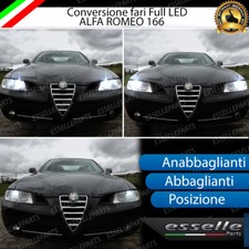 CONVERSIONE FARI FULL LED ALFA 166 RESTYLING 6000K LED ALTA LUMINOSITA' BIANCO