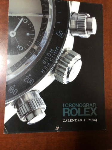 Calendario rolex anno - anno, 2004