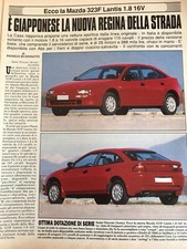 MAZDA 323F LANTIS ARTICOLO CLIPPINGS 2 PAGINE 1994 E' giapponese la nuova regina