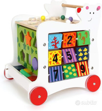 Carrello primi passi gioco educativo per bambini con 5 attività