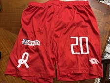 PANTALONCINI SHORT MATCH WORN LANEROSSI VICENZA 2020-2021 BERUATTO LOTTO NUM 20