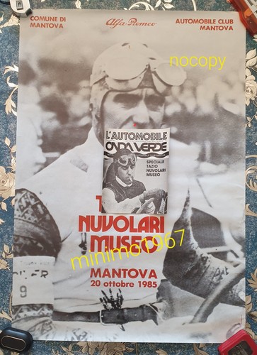 Tazio nuvolari manifesto 1985 - tazio,