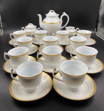 Servizio intero da tè caffè in finissima porcellana ROSENBERG LIMOGES 12 pers