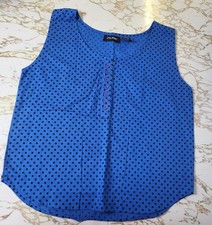 ​JULIANO Top donna blu a