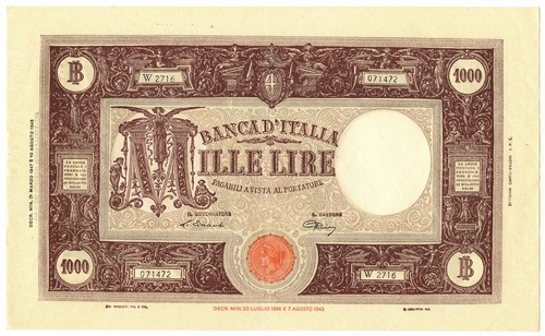 1000 lire barbetti grande - 1000,