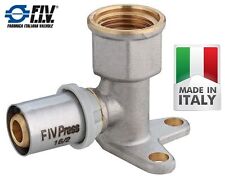 GOMITO FLANGIATO A PRESSARE A PINZARE PER TUBO MULTISTRATO ACQUA