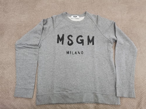 Felpa grigia msgm - felpa,