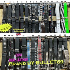 Cinture punk gotiche in pelle