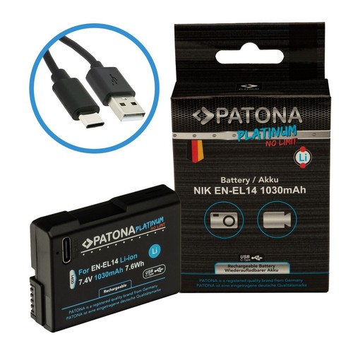 Batteria per nikon el14 - batteria, con