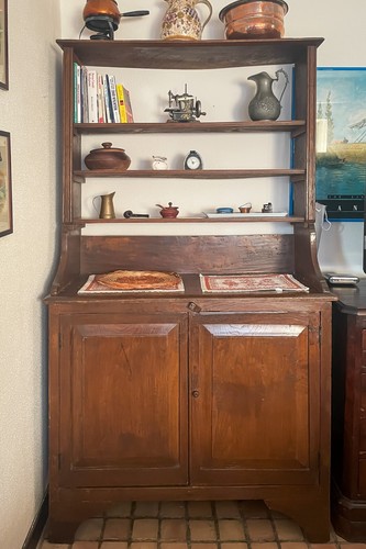 Madia con piattaia legno - madia,