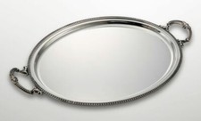 Vassoio ovale argentato
