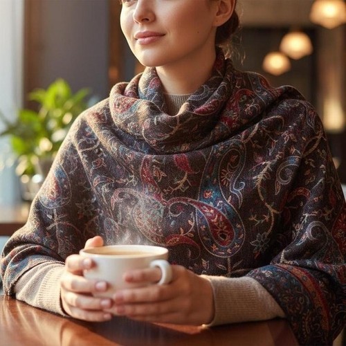 Sciarpa 100 pashmina - 100%, paisley
