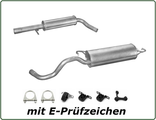 Scarico set kat per golf - vw,