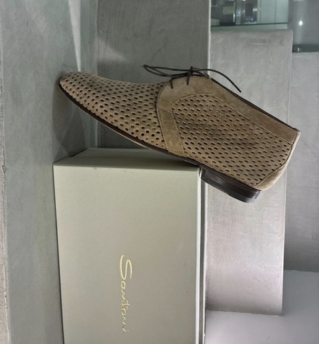 Santoni suede low boots - suede,