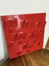 Appendiabiti Slab di De Pas, D'Urbino & Lomazzi per Longato, Italia, 1969 Rosso