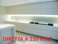 Barra Led Sottopensile Su Misura Luce A Scelta DIRETTA 220 VOLT CON SPINA