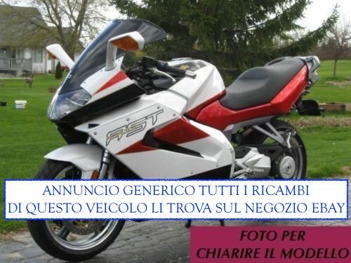 Sono disponibili ricambi moto - ricambi,