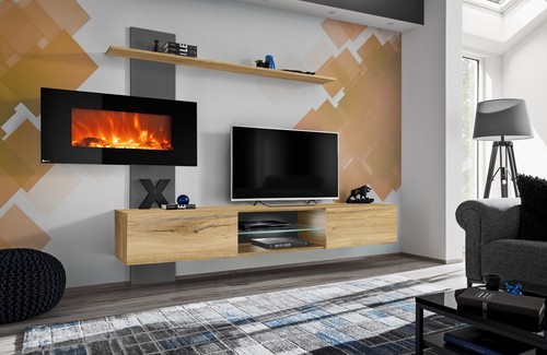 Parete attrezzata flame anfs - attrezzata,