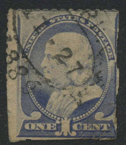 Francobollo usato usa blue - francobollo,